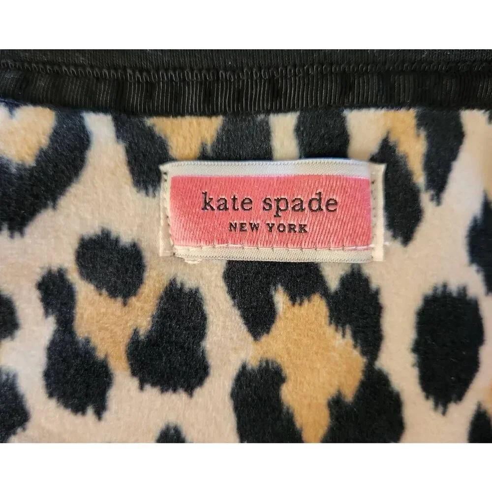 Kate Spade Animal Print‎ Velour Sleep Shirt Size Small